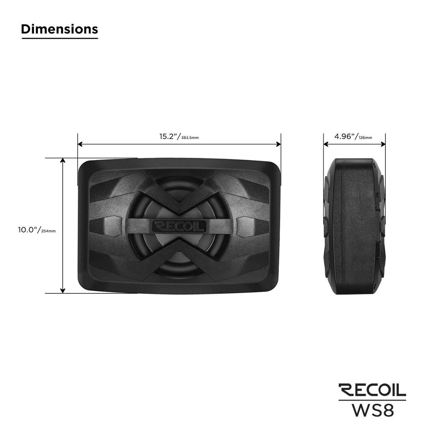 RECOIL WS8 Passive Waterproof Subwoofer