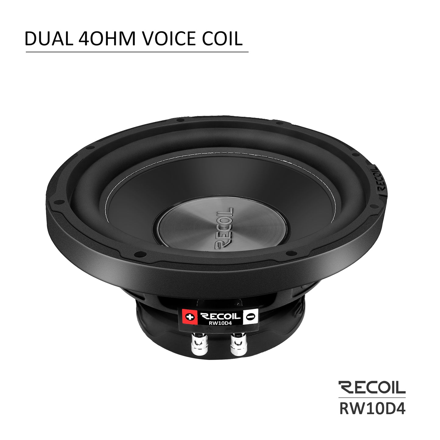 RW10D4 Echo Series 10 inch dual 4 ohm subwoofer