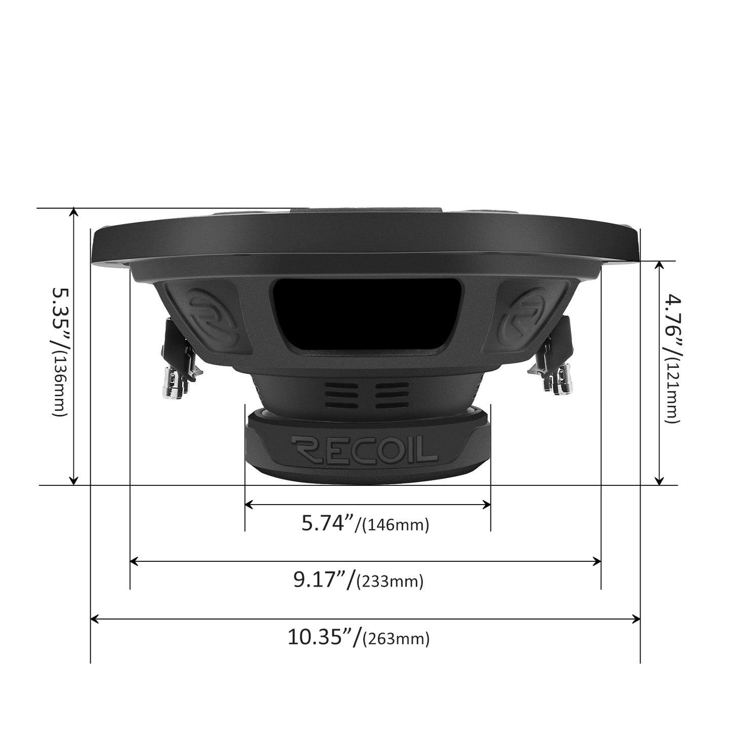 RW10D4 Echo Series 10 inch dual 4 ohm subwoofer