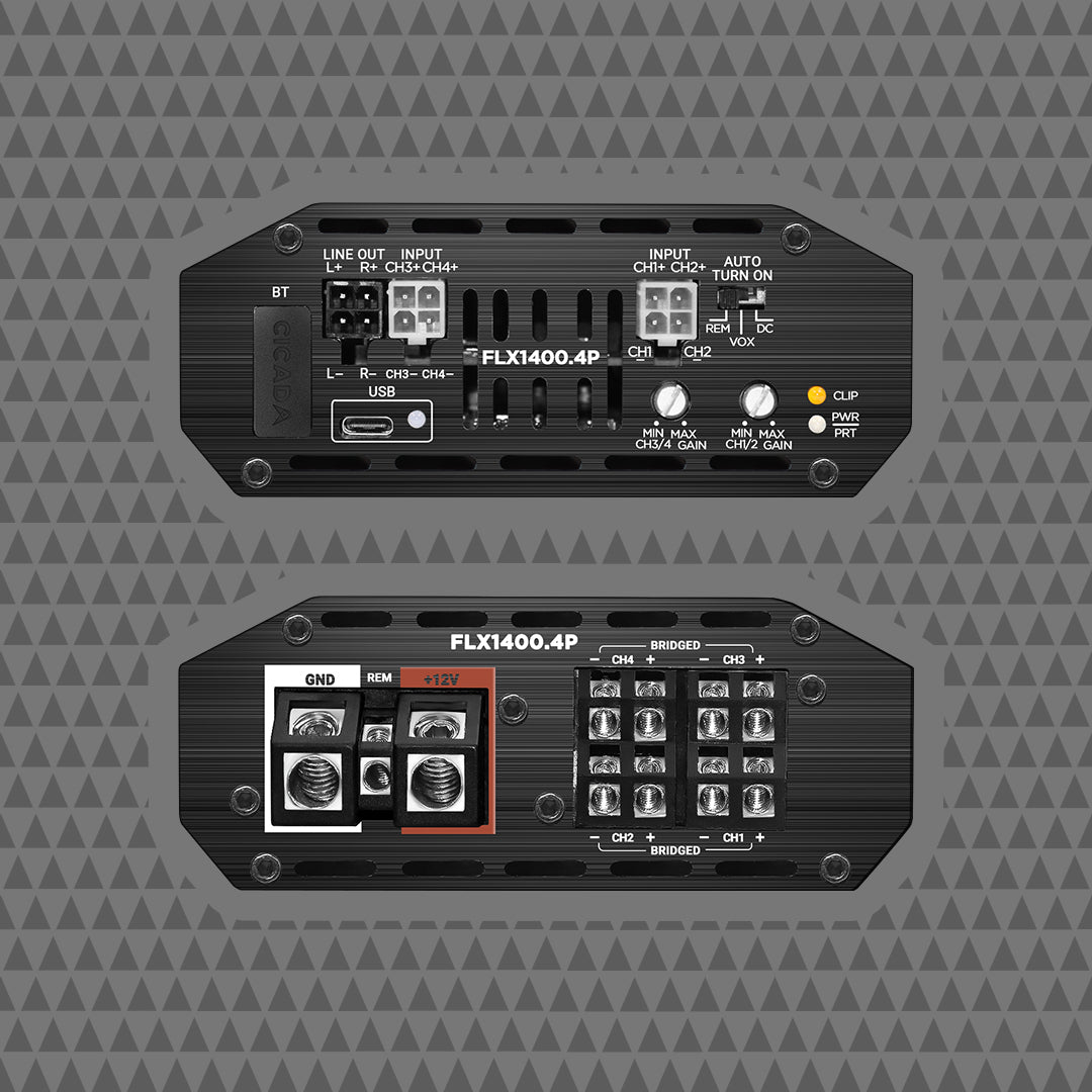 FLX1400.4P
350w x 4CH DSP PRO AMPLIFIER