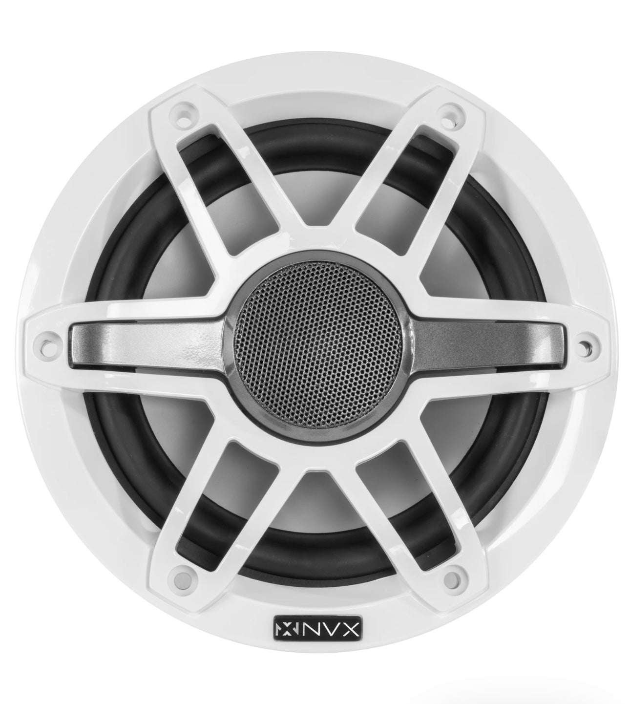 MVSP65 (200W RMS) 6.5" V-Series 2-Way Marine Speakers with LED Lighting (Sport White and Black Grilles Included)