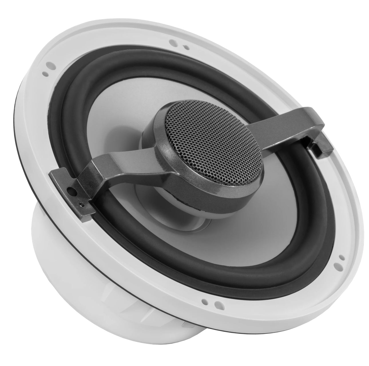 MVSP65 (200W RMS) 6.5" V-Series 2-Way Marine Speakers with LED Lighting (Sport White and Black Grilles Included)