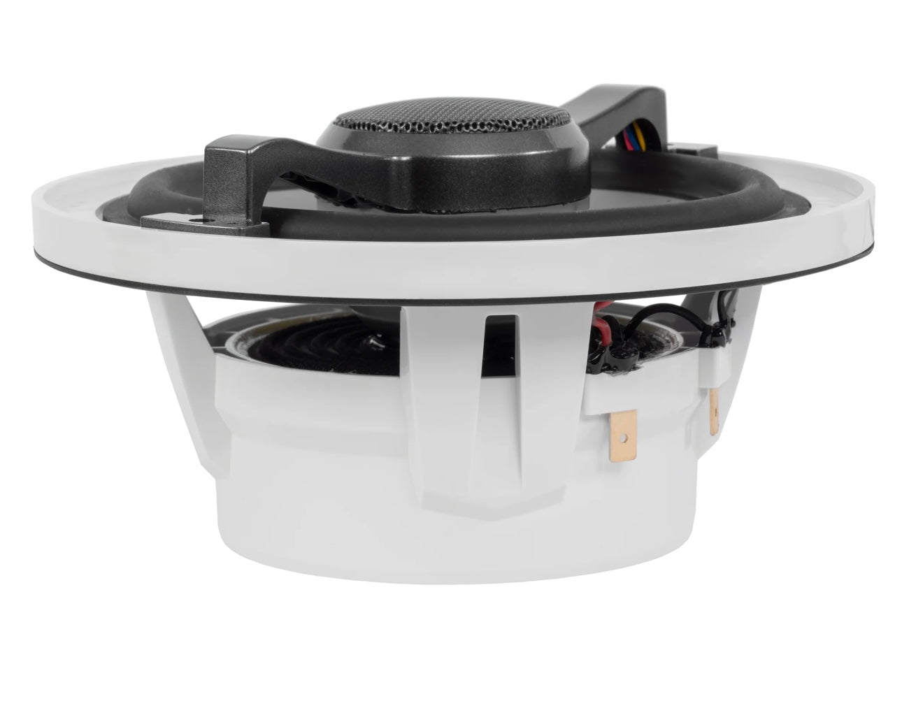 MVSP65 (200W RMS) 6.5" V-Series 2-Way Marine Speakers with LED Lighting (Sport White and Black Grilles Included)