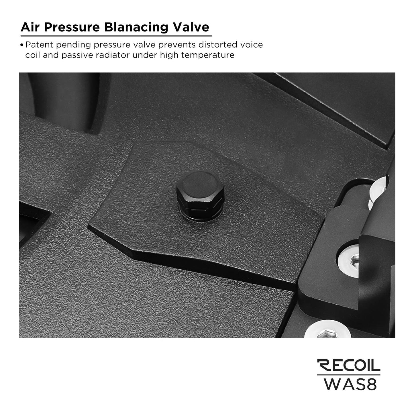 WAS8 8-Inch Waterproof Active Subwoofer with 8-Inch Passive Radiator & Wireless Remote