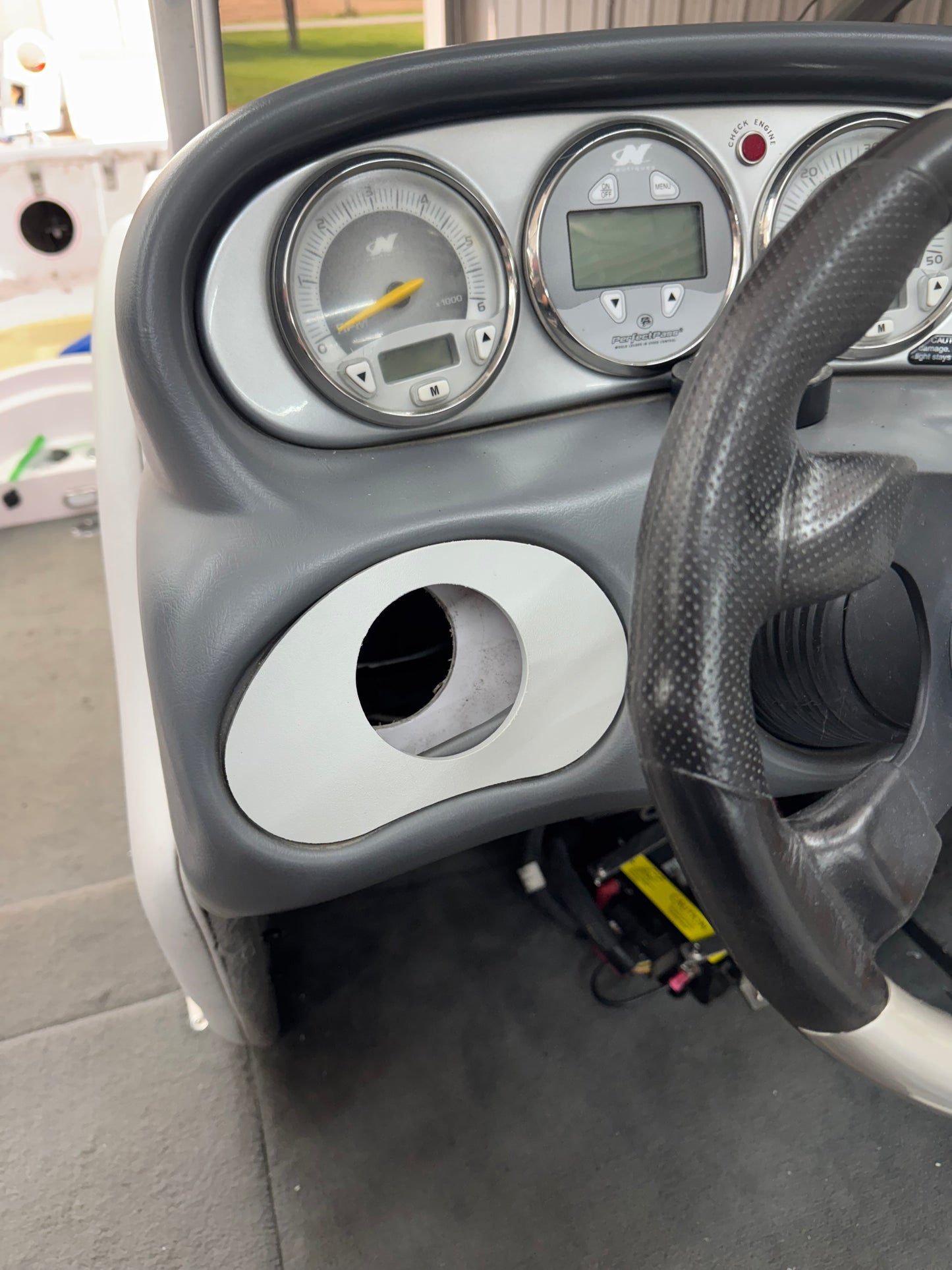 Nautique Radio Bezel With 3 Inch Mounting Hole