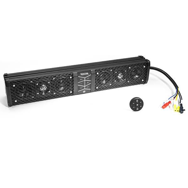 PSB6 6 Speakers All-in-One Amplified Powersports Soundbar with Remote, 21 Inches