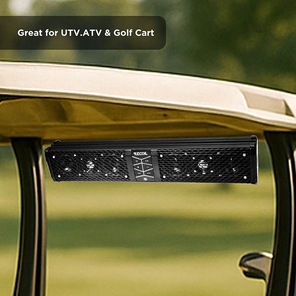 PSB6 6 Speakers All-in-One Amplified Powersports Soundbar with Remote, 21 Inches