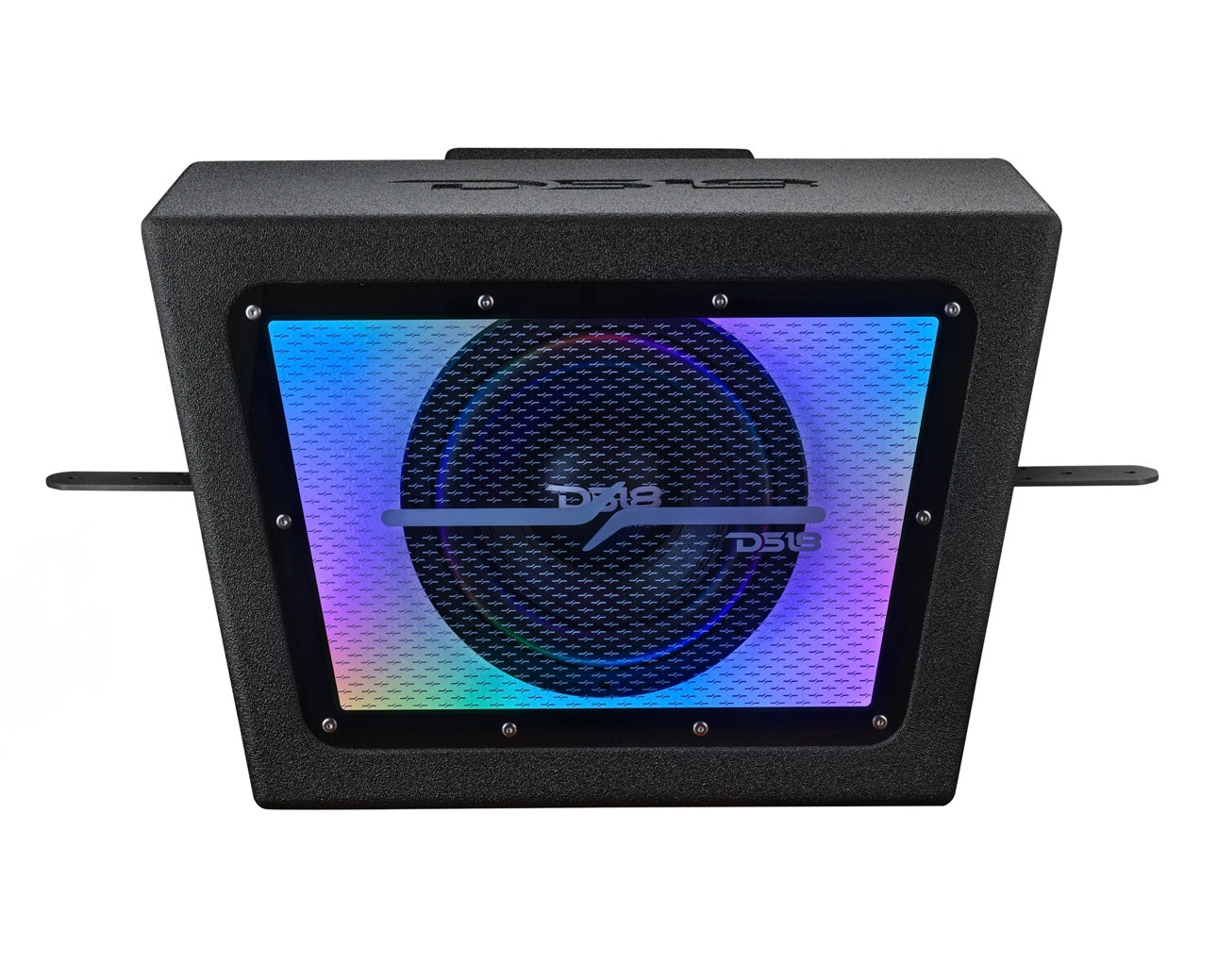 DS18 Polaris RZR PRO/XP 10" Bandpass Subwoofer Enclosure for Rear Cargo Box with Digital LED Lights | EXL-X10.2D Preloaded