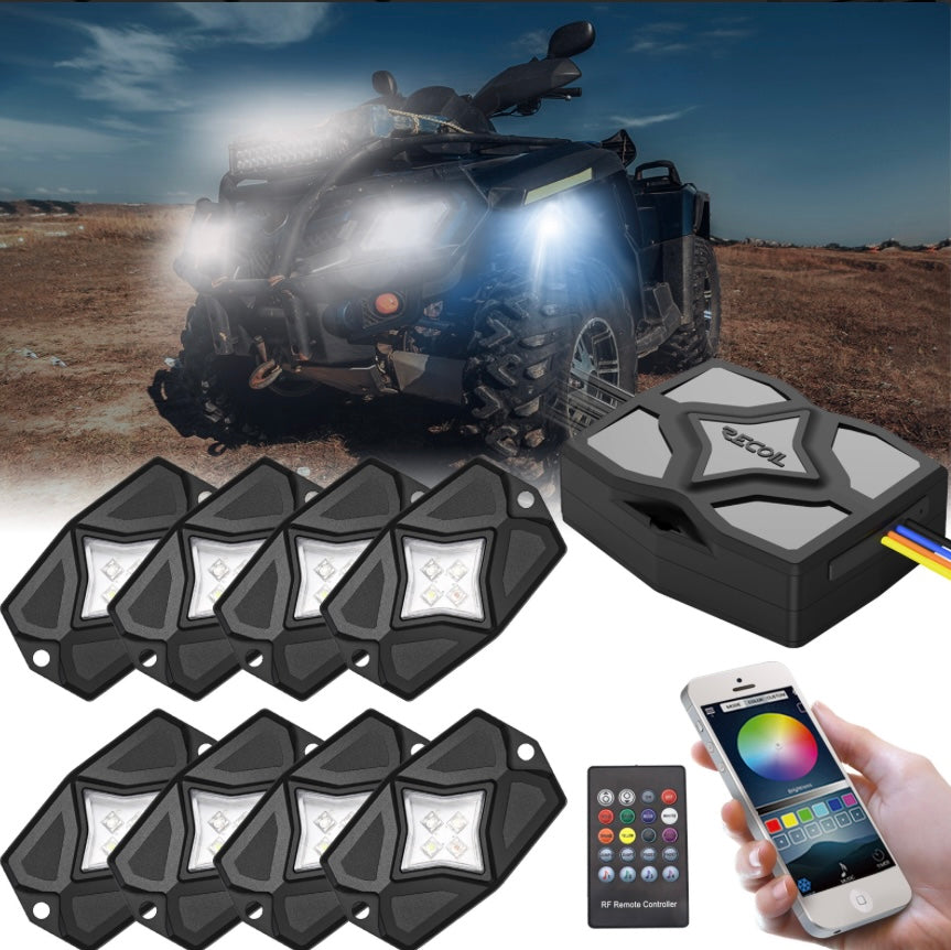 RLK8 Waterproof RGBW LED Rock Lights 8 Pods