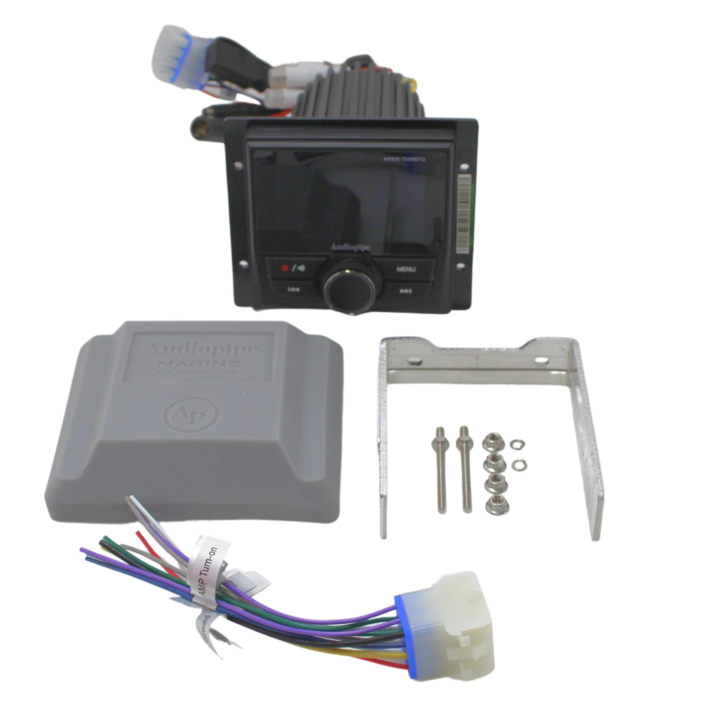 AUDIOPIPE 3" TFT LCD HIGH DEFINITION MULTIMEDIA MARINE HEAD UNIT APSW-7500BTU