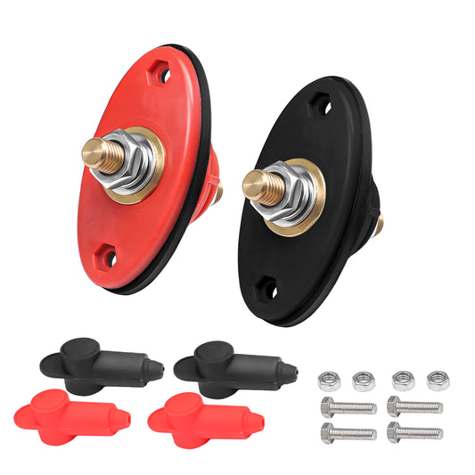 BTTP-38 Premium High Current 3/8” Feed-Thru Panel Battery Terminal