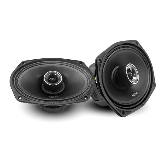 MX69 6X9-Inch 2-Way Midrange Coaxial Speakers with Built-in Bullet Tweeters 4-OHM(pair)