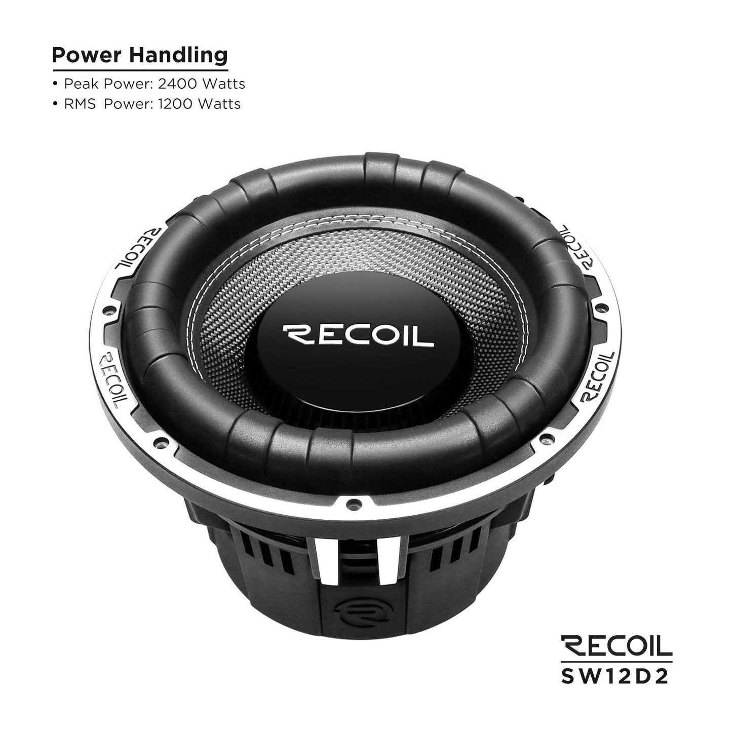 SW12D2 12 inch dual 2 ohm voice coil subwoofer (1200Watts RMS)